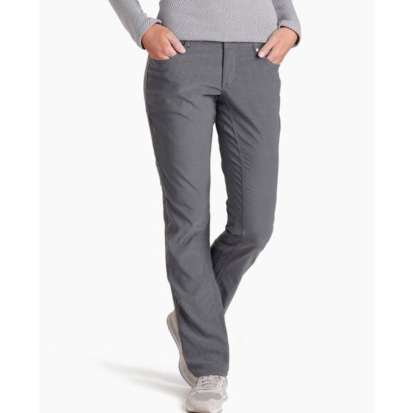 KUHL Trekr Pant Womens 4R Gray Convertible Capri Stretch Hiking Outdoor Utility - Picture 1 of 13